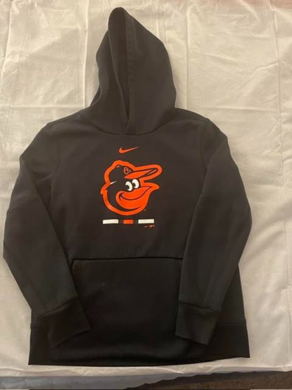 Nike Youth Baltimore Orioles Dri-FIT Therma-FIT Pullover Hoodie Medium (10/12)